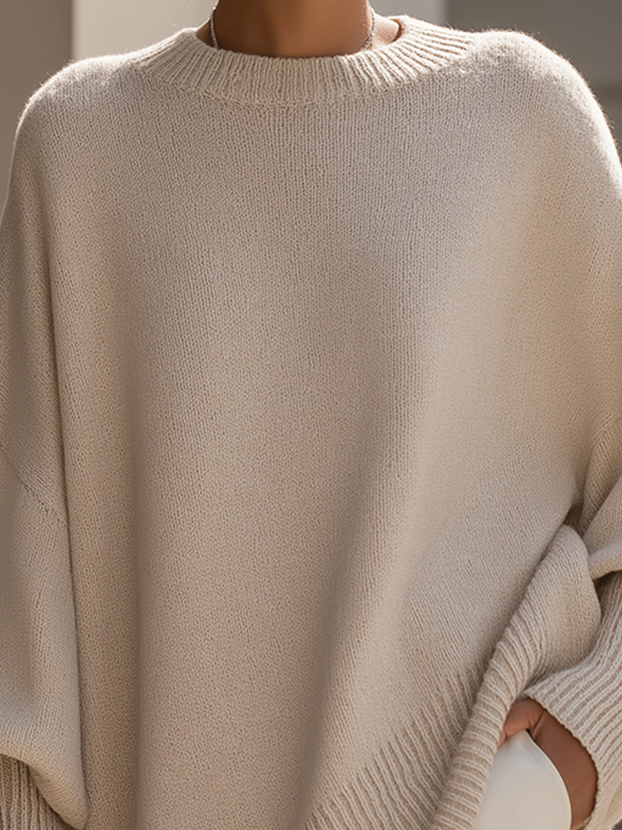 Rosemarie | Oversized Batwing-Sleeve Sweater