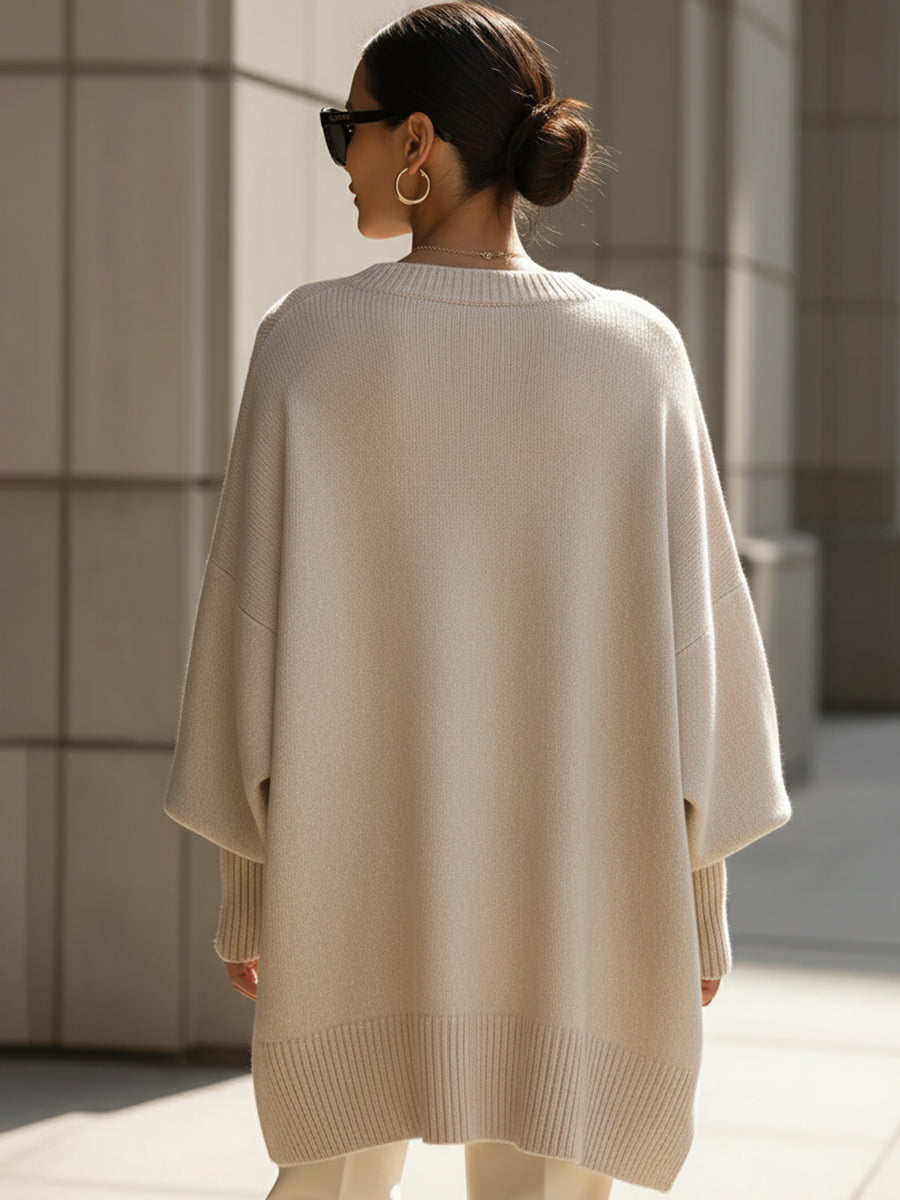 Rosemarie | Oversized Batwing-Sleeve Sweater