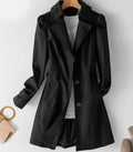 Whitney | Tailored Button-Front Trench Coat