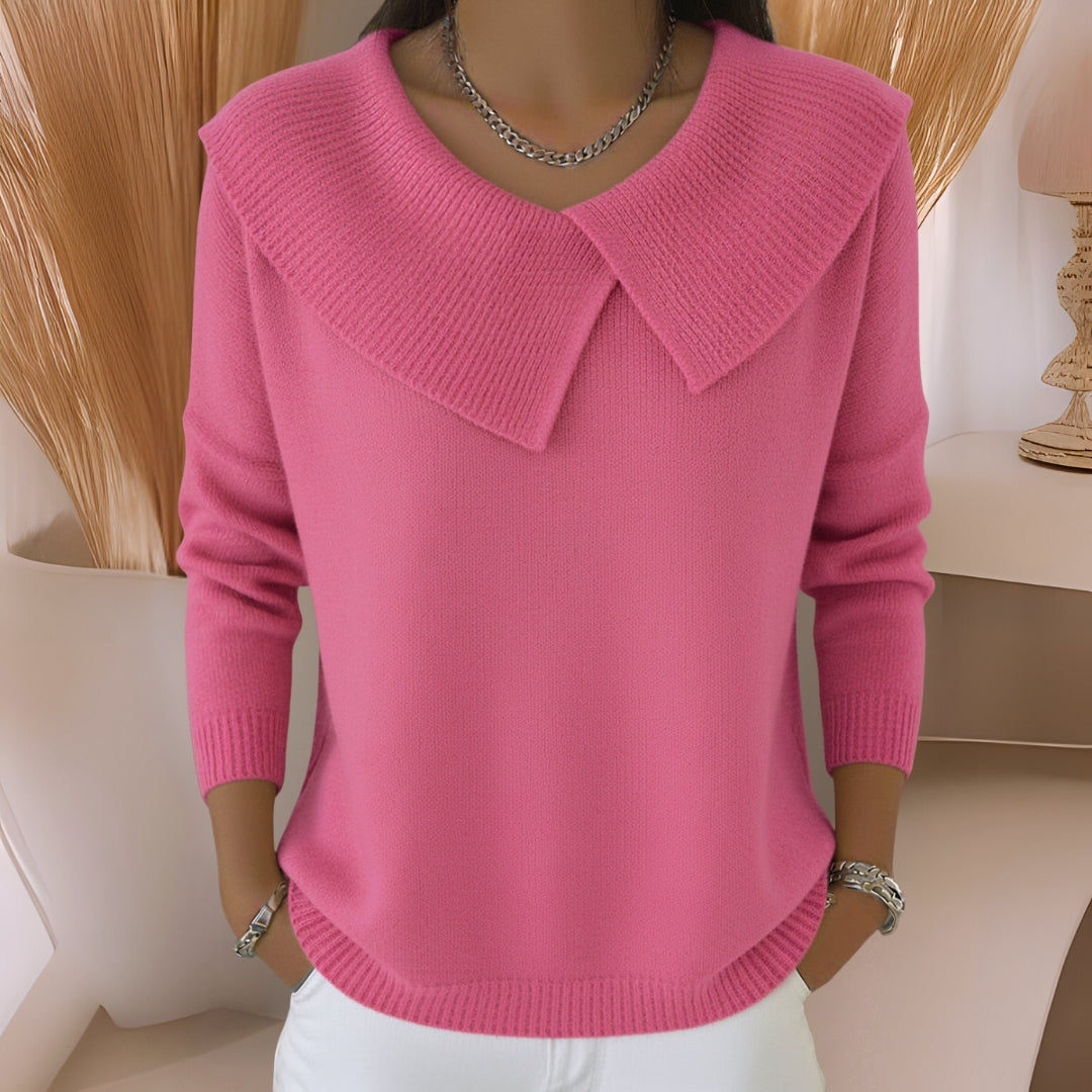 Jennifer | Soft-Collar Knit Sweater
