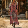 Lydia - Casual Long Sleeve Dress with Vintage Inspiration