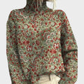 Colleen | Art Knit Turtleneck Sweater