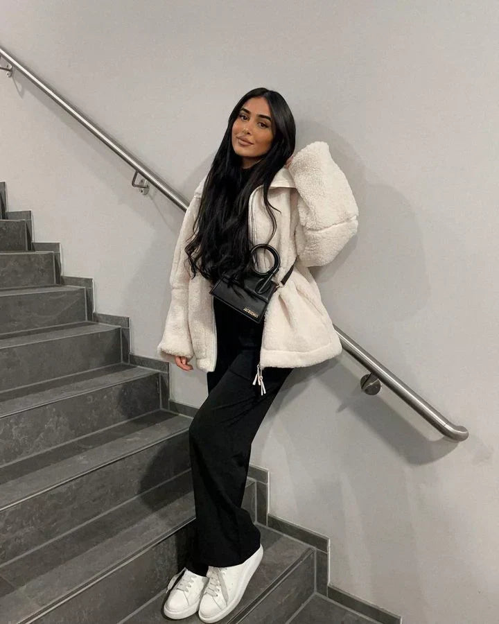 Chelsea | Soft Zip-Front Teddy Jacket