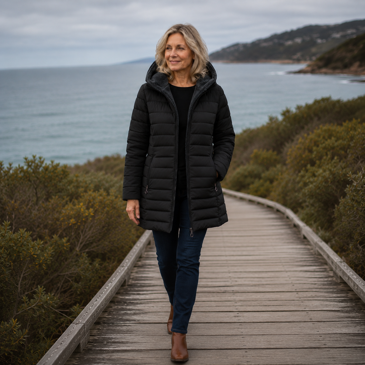 Erin | Hooded Quilted Winter Coat