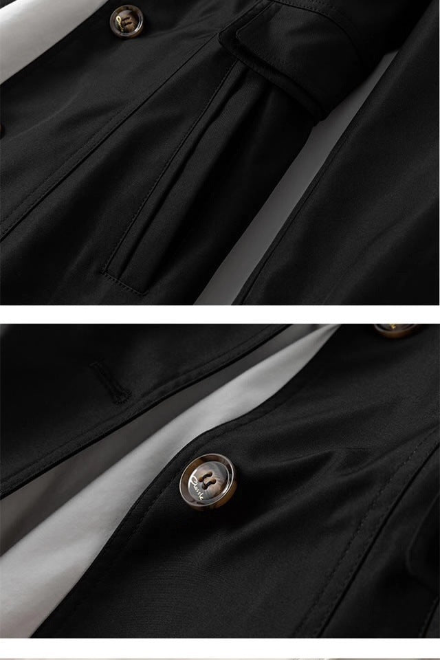 Whitney | Tailored Button-Front Trench Coat