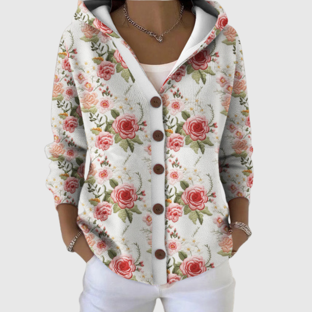 Ellie | Cozy Hooded Knit Cardigan