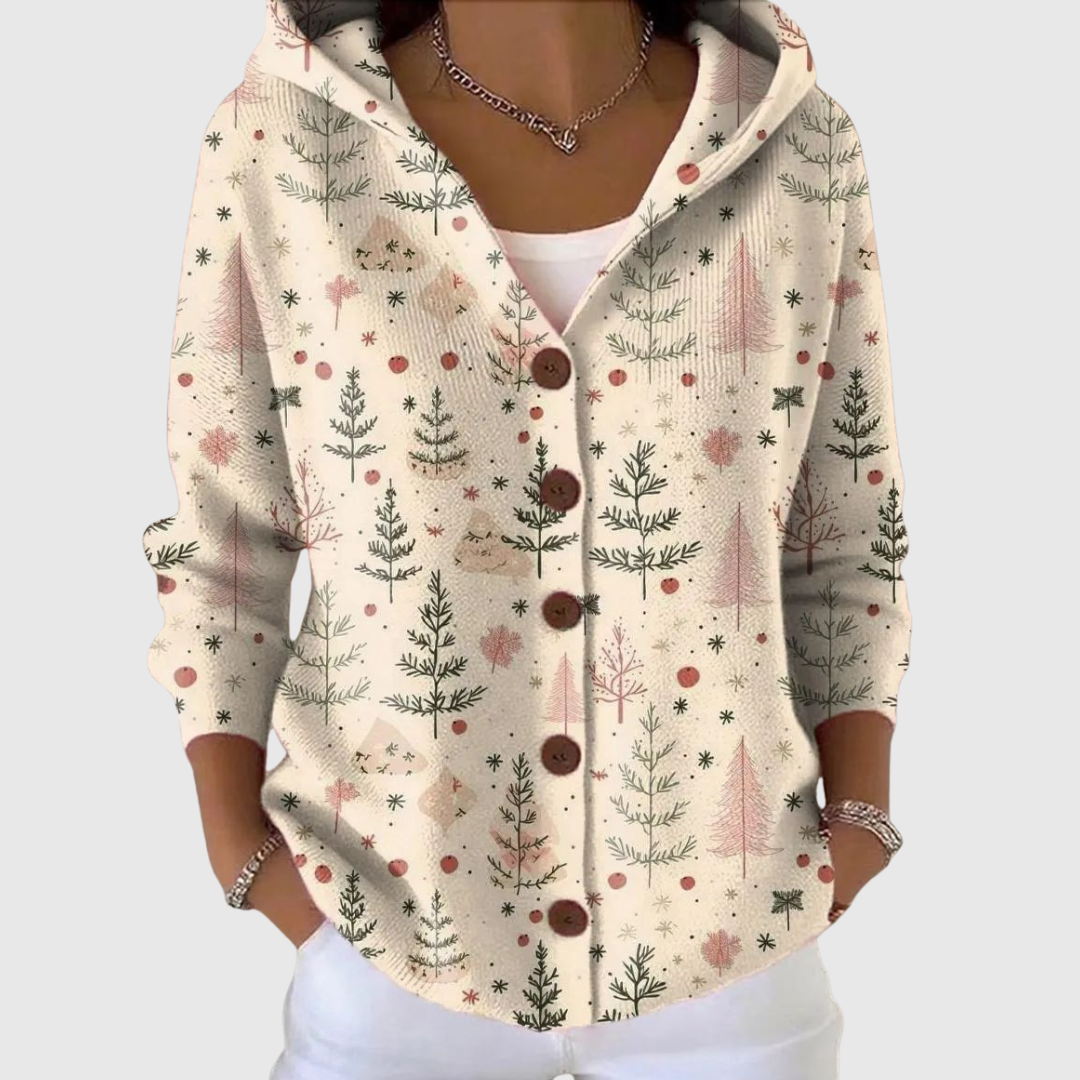 Ruby | Cozy Hooded Knit Cardigan