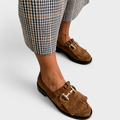 Fleur™ | Brown Round Moccasins