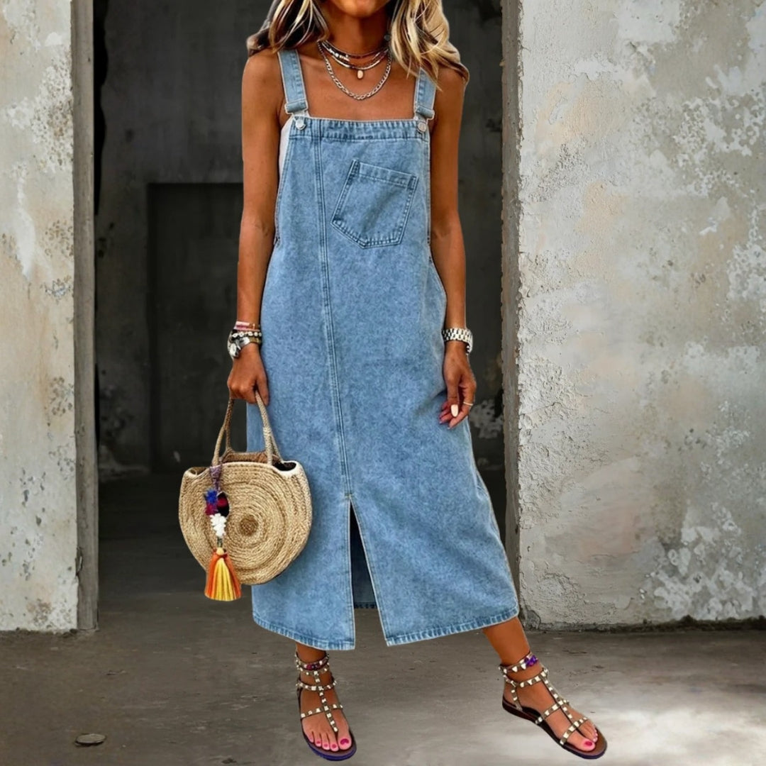 Selena | Casual Denim Strap Dress