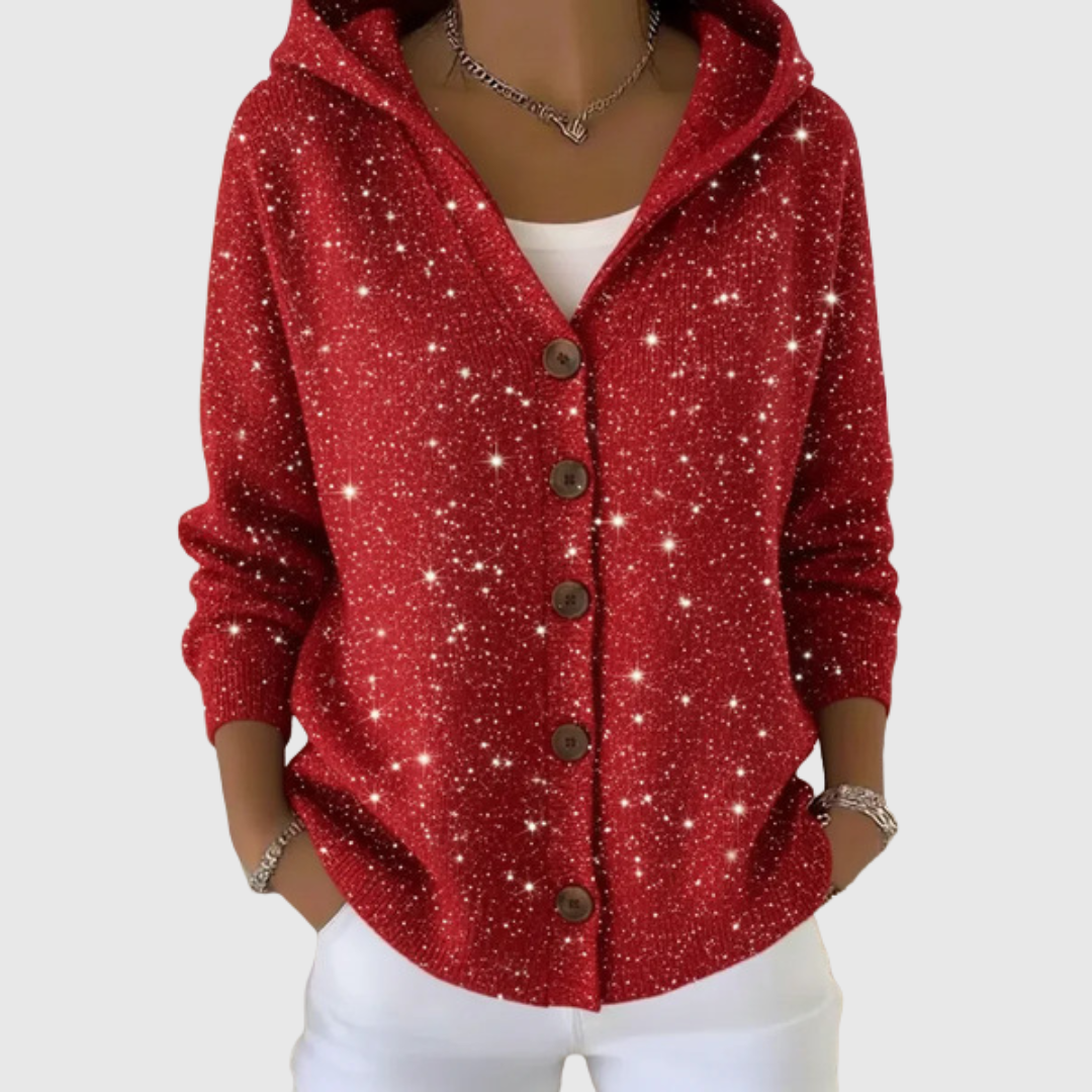 Hazel | Cozy Hooded Knit Cardigan