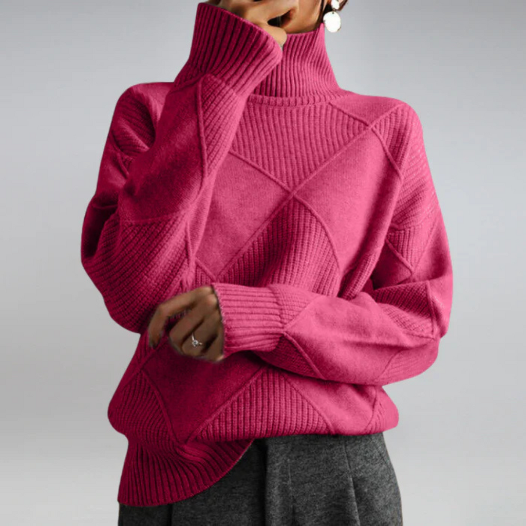 Lauren | Luxurious Cashmere Mock-Neck Sweater