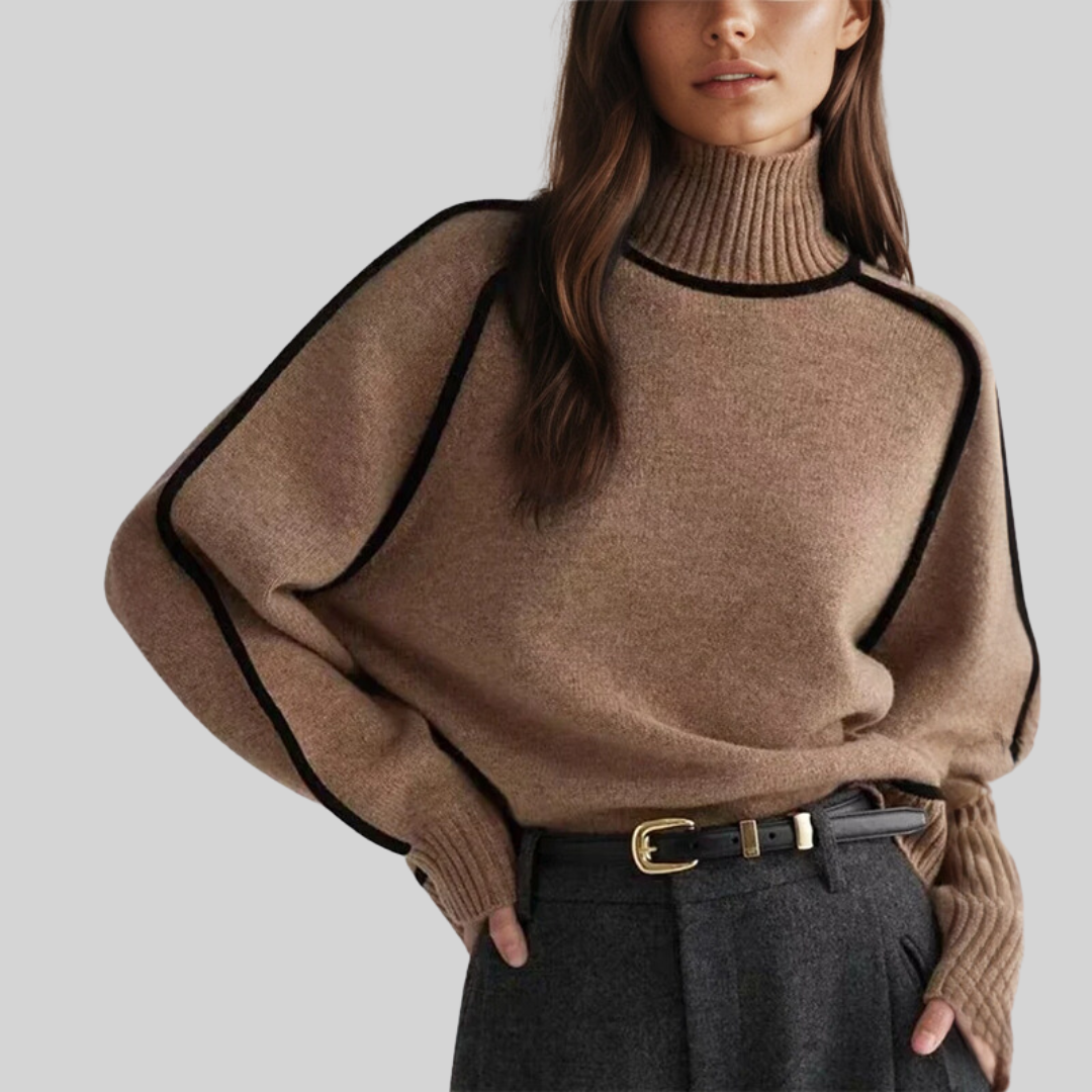 Karin | Ribbed Turtleneck Sweater