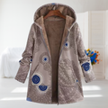 Chloe | Neutral Patterned Fleece Coat