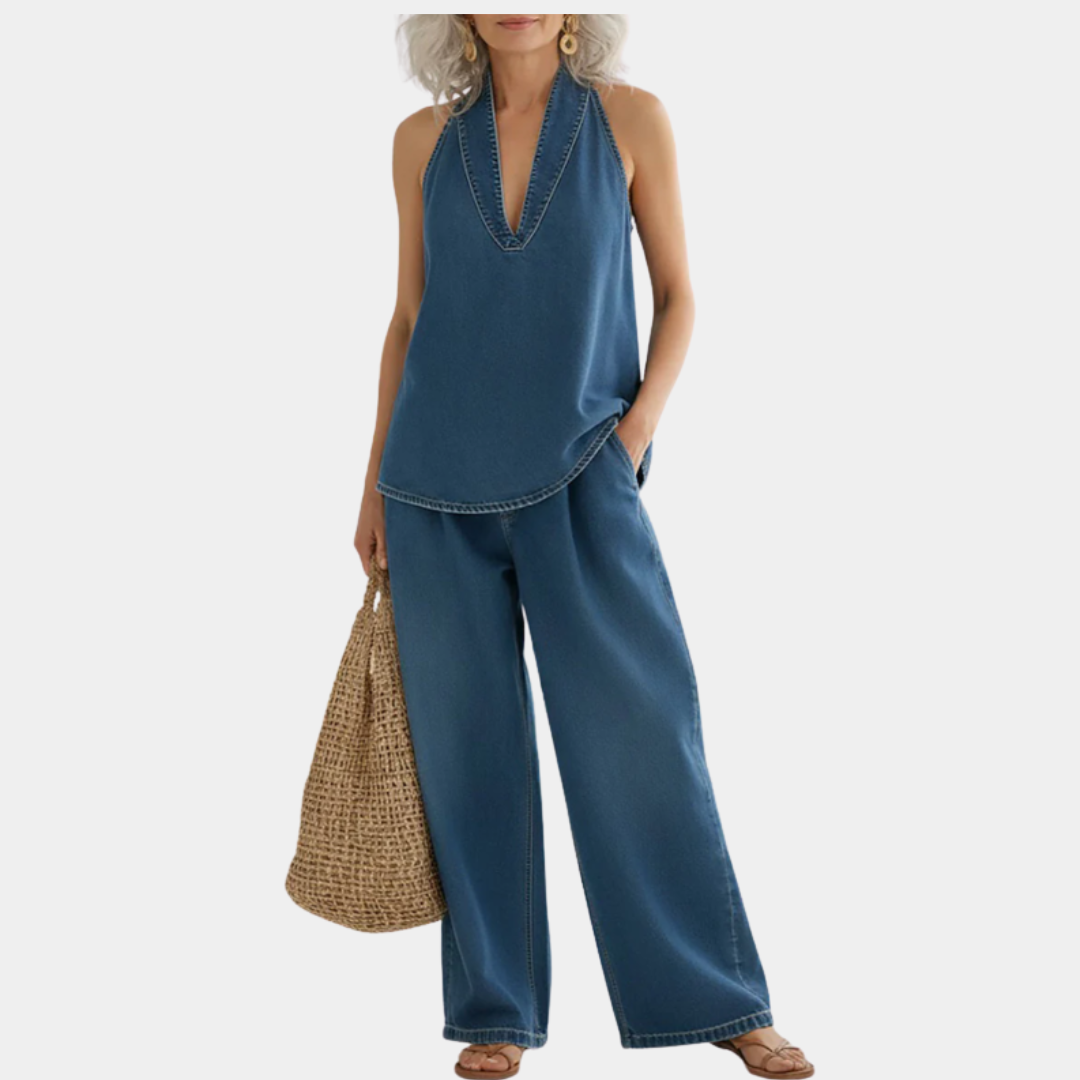 Louise | Two-Piece Denim Set