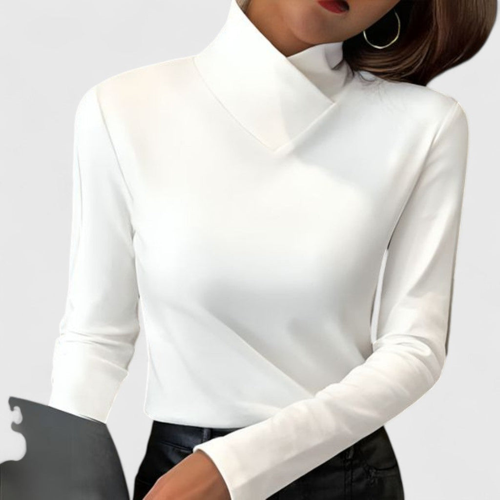 Clair | Elegant Mock-Neck Sweater