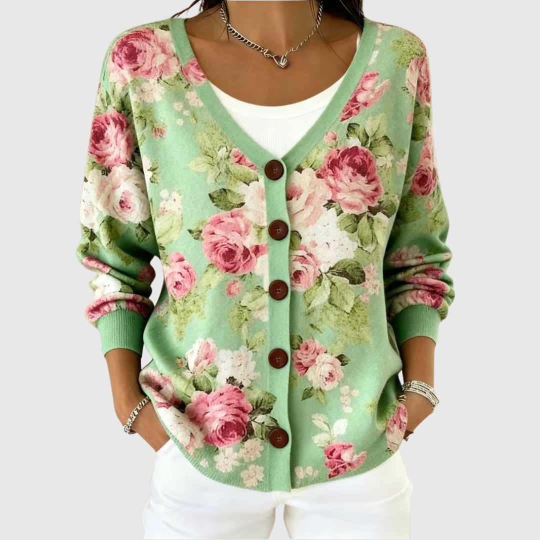 Stella | Cozy Button-Front Knit Cardigan