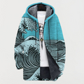 Kathrin | Wave-Design Hooded Cardigan