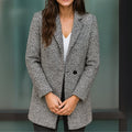 Victoria | Black and White Bouclé Coat