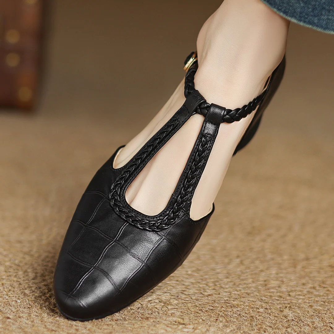 Samantha | Leather Mary Janes