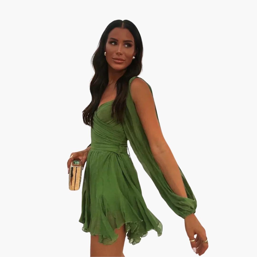 Rosie | Mini Dress with Balloon Sleeves