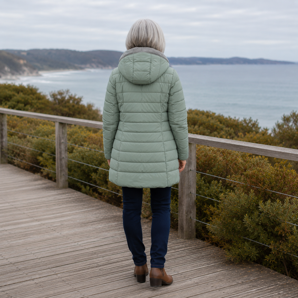 Erin | Hooded Quilted Winter Coat
