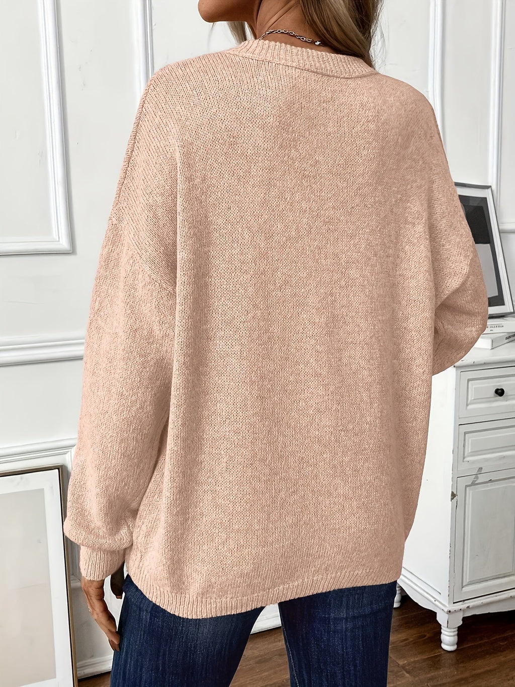 Sabina | Soft Knit Sweater with Side Slits