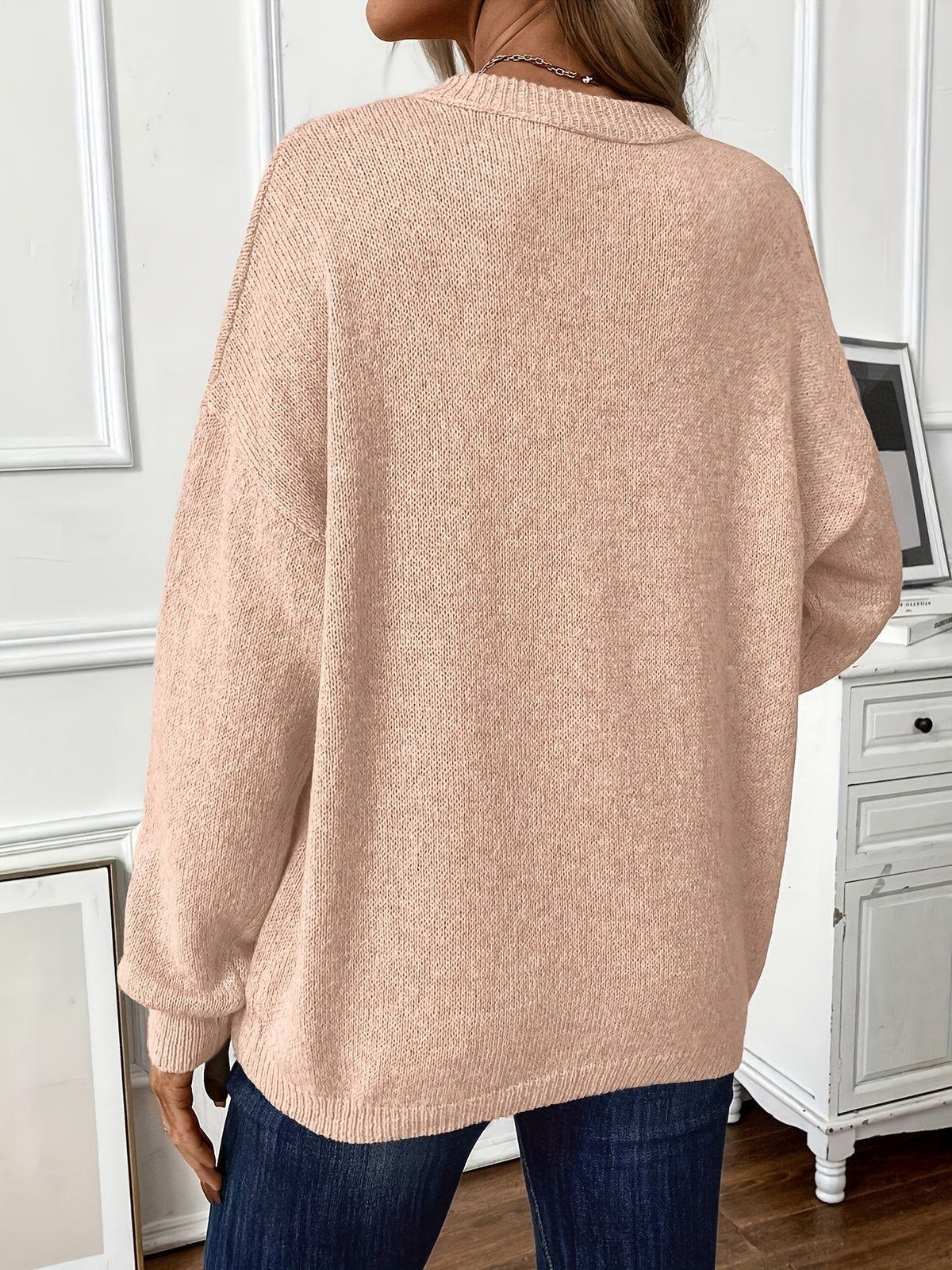 Sabina | Soft Knit Sweater with Side Slits