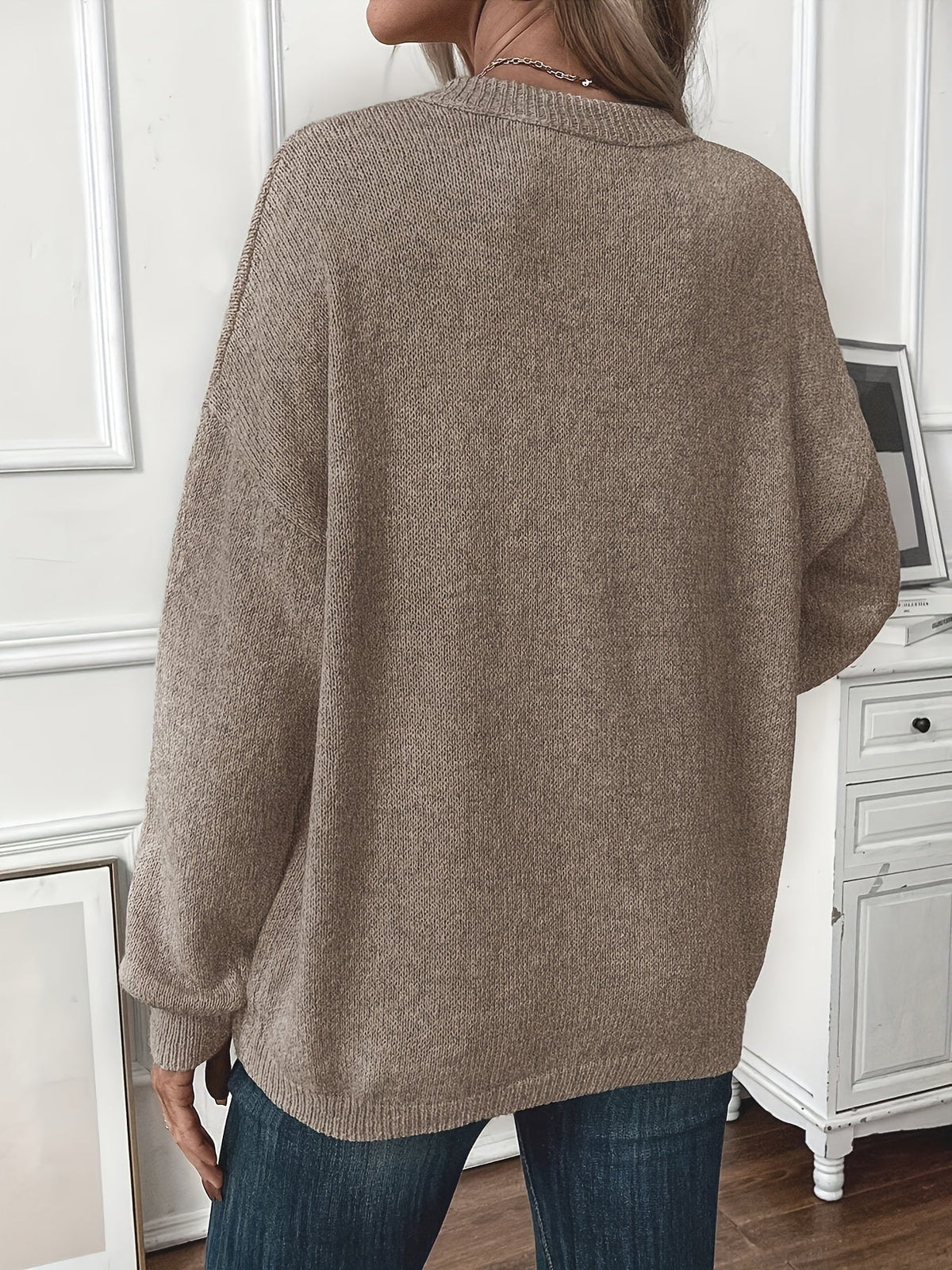 Sabina | Soft Knit Sweater with Side Slits