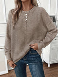 Sabina | Soft Knit Sweater with Side Slits