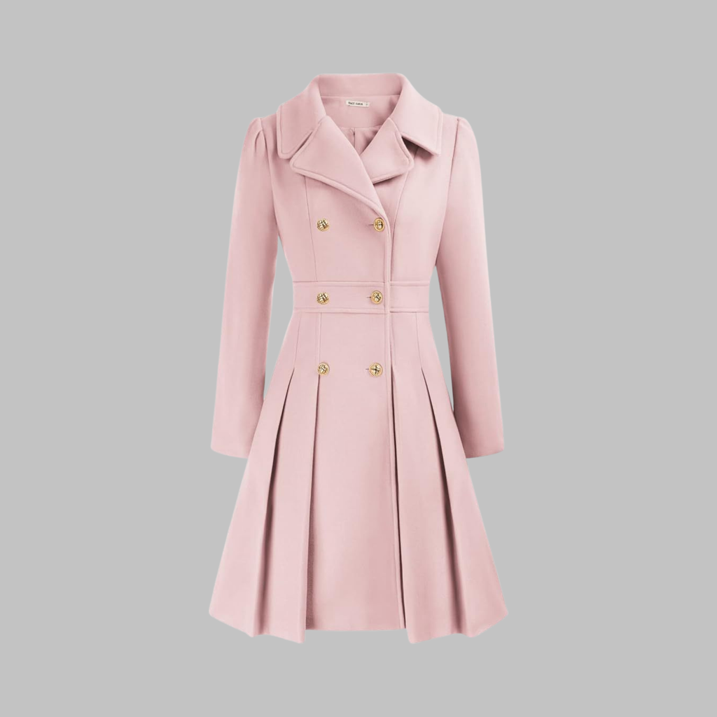 Dami - Elegant Double-Breasted Long-Sleeve Coat