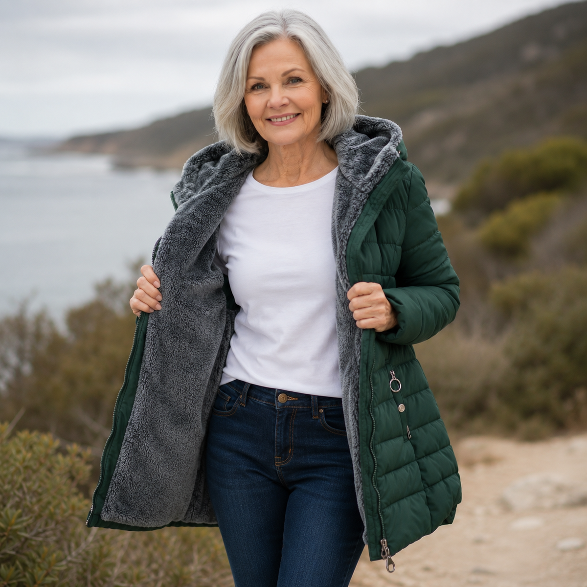 Erin | Hooded Quilted Winter Coat