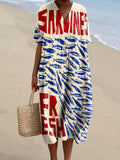 Catalina - Dress with Sardine Pattern