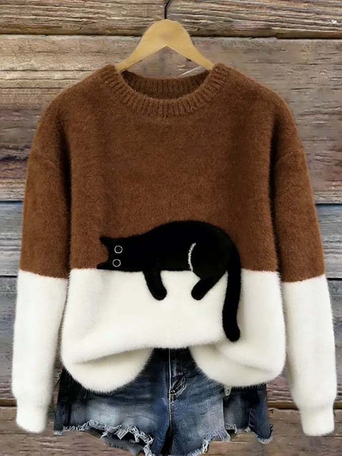 Chloé | Soft Cat Graphic Sweater