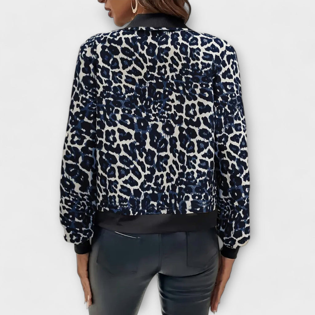 Jessica | Elegant Leopard-Print Jacket