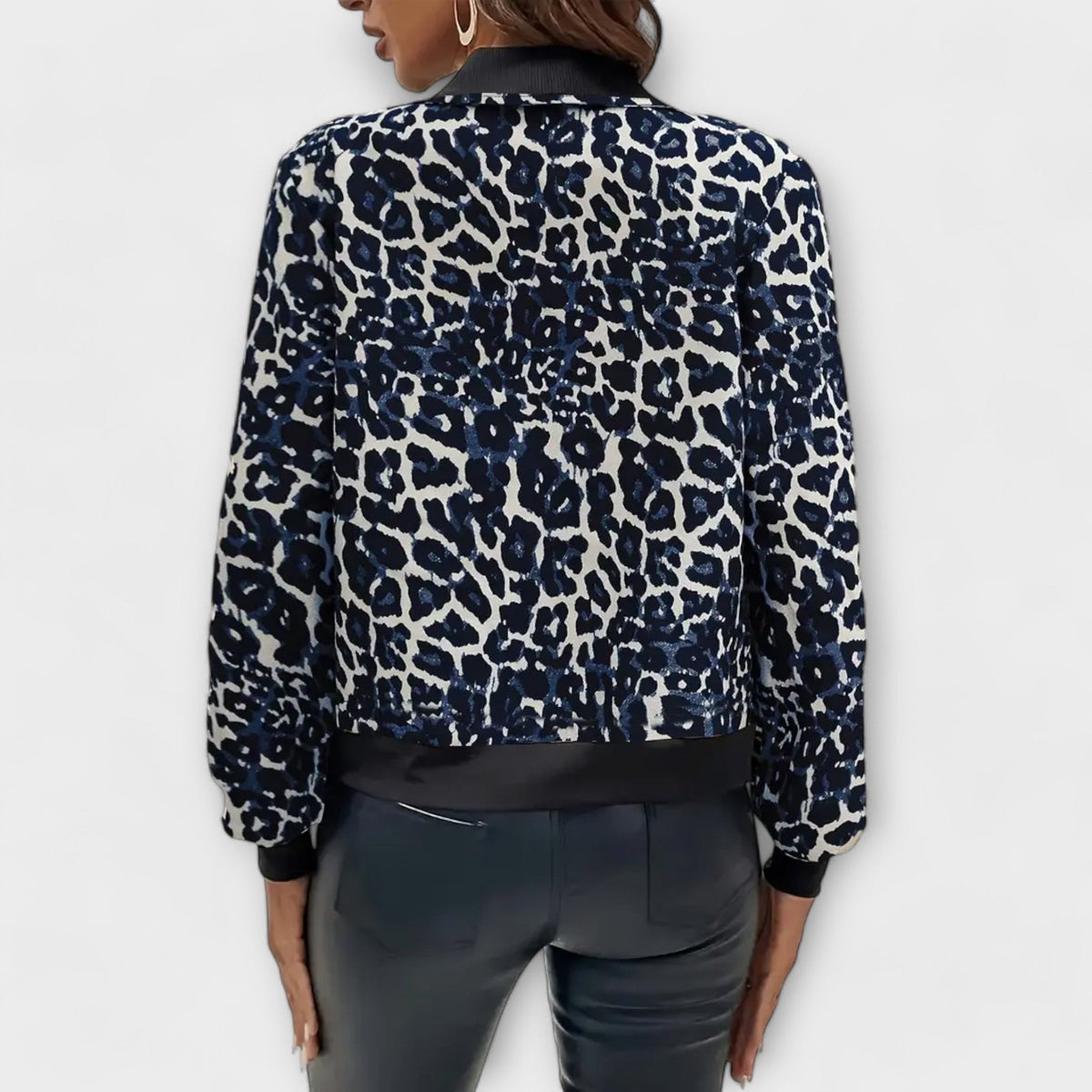 Jessica | Elegant Leopard-Print Jacket
