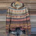 Gaby | Retro Boho-Pattern Sweatshirt