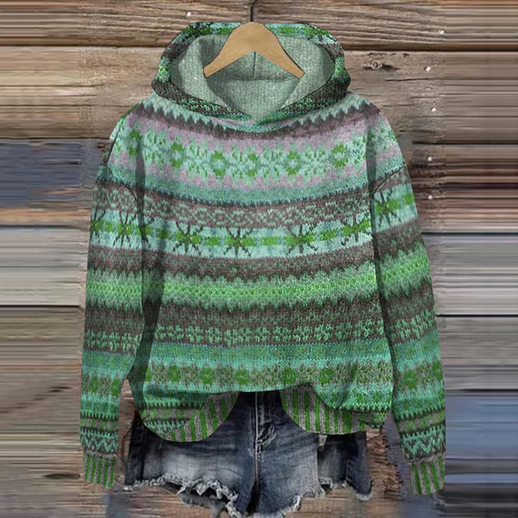 Gaby | Retro Boho-Pattern Sweatshirt