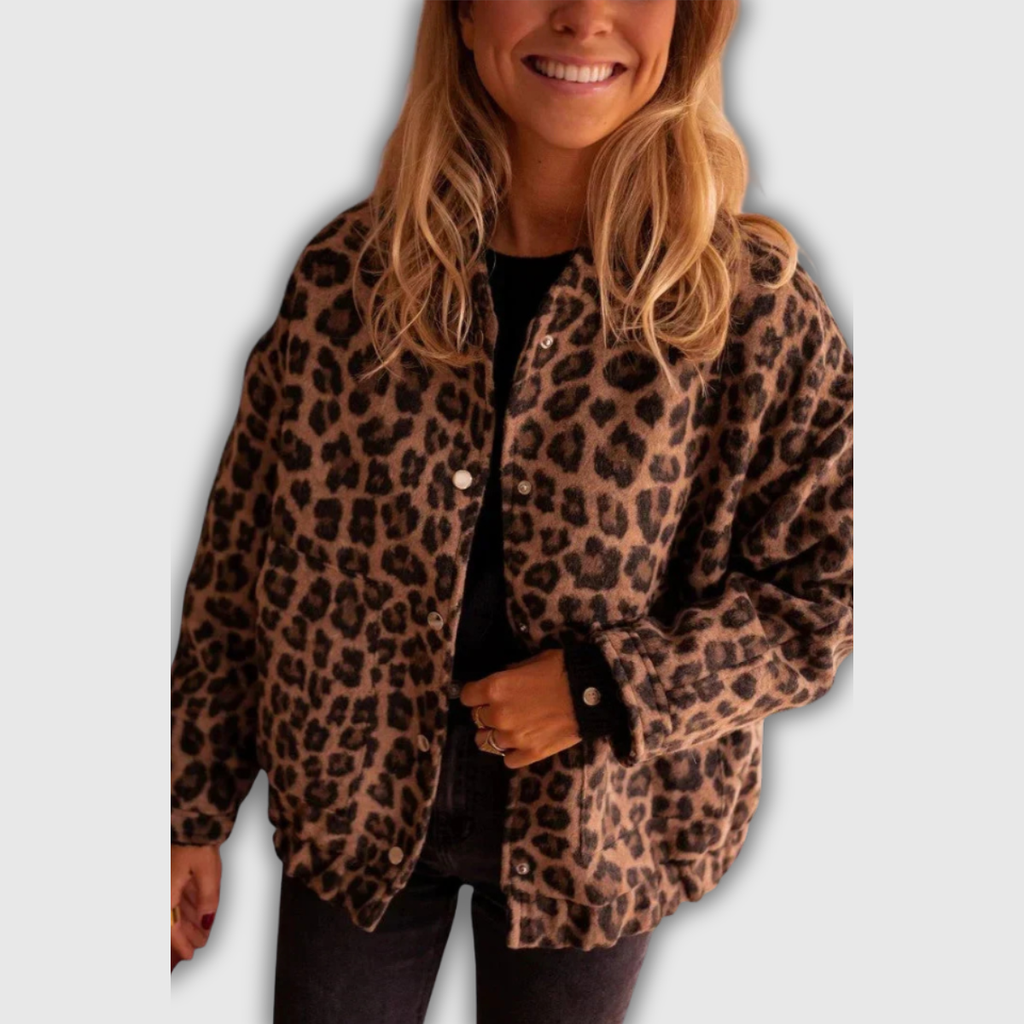 Alexis | Leopard-Print Shirt Jacket