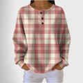 Emilie | Pink Plaid Sweater
