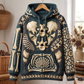 Spooky Skull and Bones Hoodie