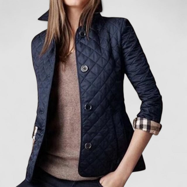 Lauren | Button-Front Quilted Jacket