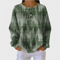 Inès | Green Classic Tree Sweater