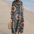 Ashley - Boho Dress with Ethnic Print