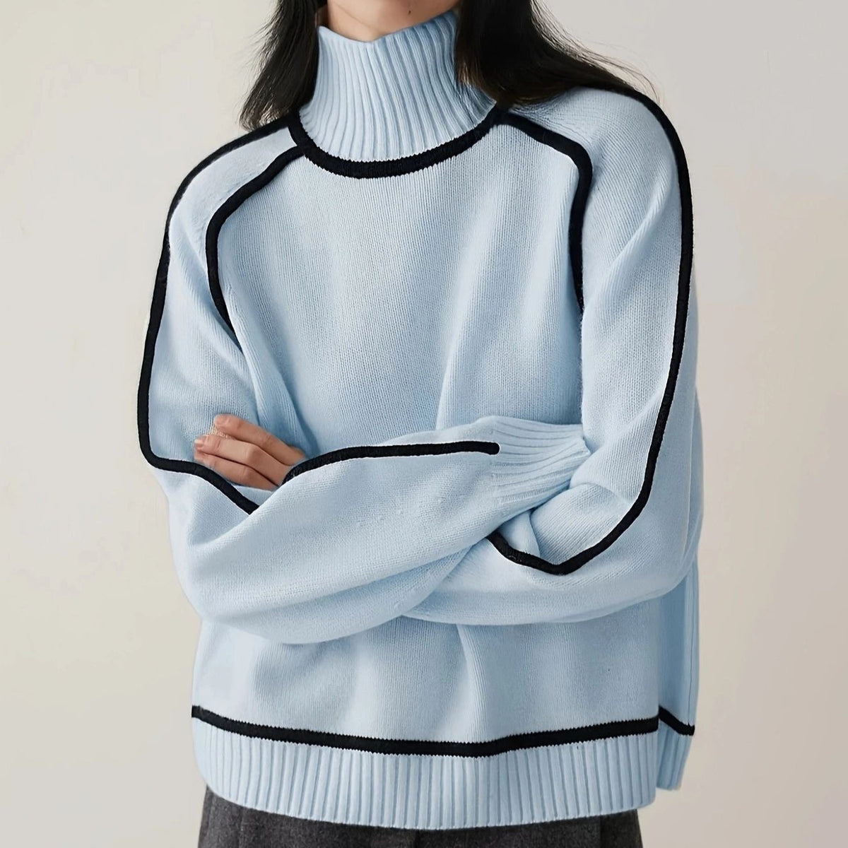 Karin | Ribbed Turtleneck Sweater
