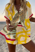 Doris | Painted Leopard Two-Piece Summer Set