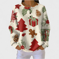 Olivia | Cream Holiday Sweater