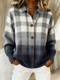 Agnes | Plaid Button Cardigan