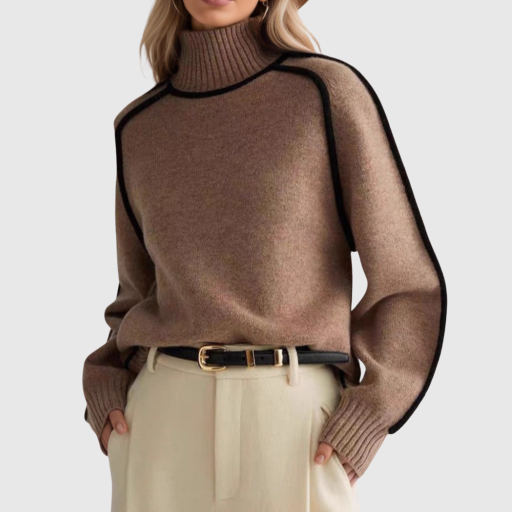 Donna | Elegant Mock-Neck Sweater