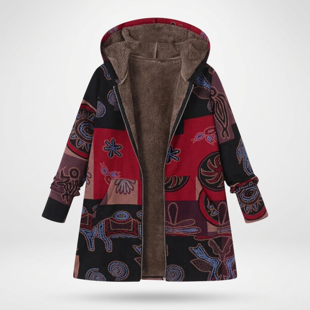 Paisley | Boho Patchwork Fleece Hoodie