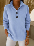 Eleanor | V-Neck Polo Collar Sweater